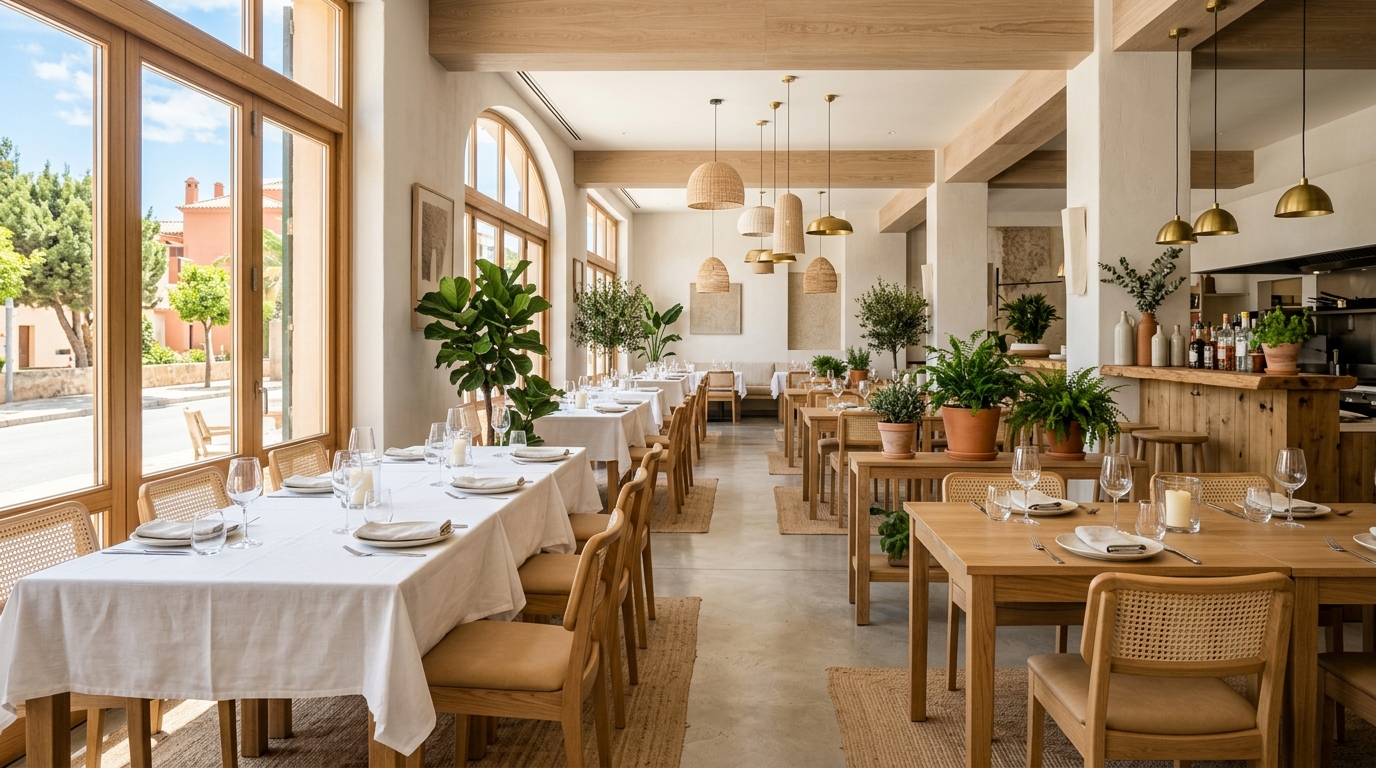 Güzel restoran iç mekanı
